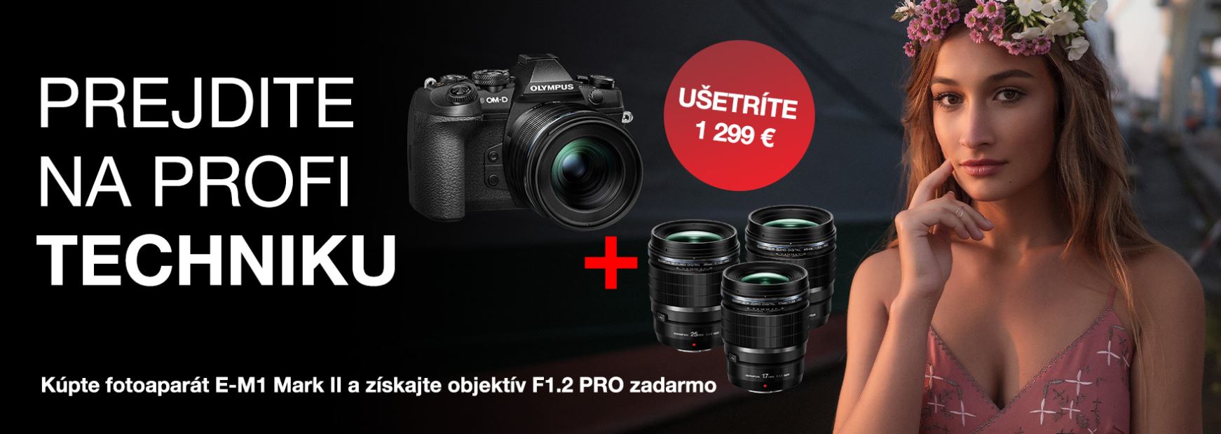 Olympus- E-M1 Mark II -objektiv-zadarmo